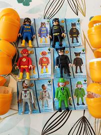 Lotto DC Playmobil 25/26 Kinder Sorpresa 6 pezzi