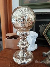 sfera decò in vetro soffiato al mercurio