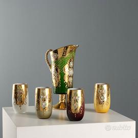 Brocca con Quattro Bicchieri in Vetro