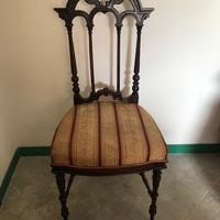 Coppia di sedie d'antiquariato stile Liberty