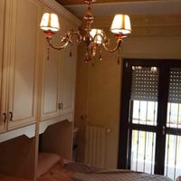 lampadario in foglia oro 