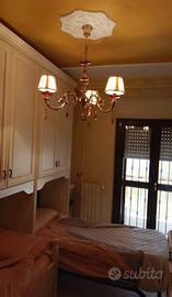 lampadario in foglia oro 