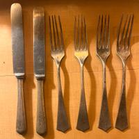 Posate del duce epoca fascismo ventennio alpacca