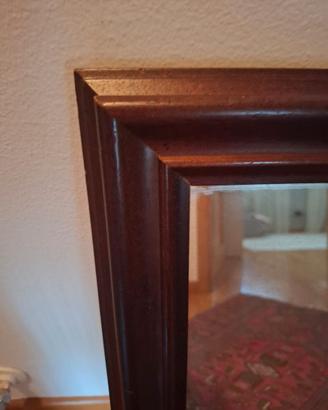 Specchiera classica in legno con specchio effetto