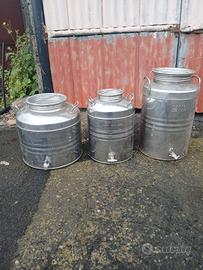 contenitori inox per olio di oliva