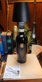 Lampada da tavolo bottiglia, Led, 3 modalità luce,