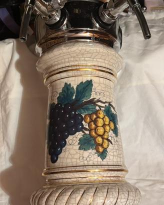 Colonna spillatrice vintage in ceramica 2 vie