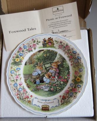 Piatto Picnic Foxwood Tales. Porcellana Wedgwood.