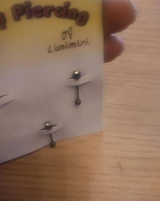 piercing in acciaio chirurgico