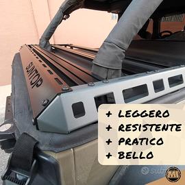 Portapacchi da cassone per jeep wrangler jk suntop