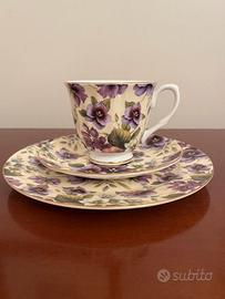 tazzina inglese vintage con piattini