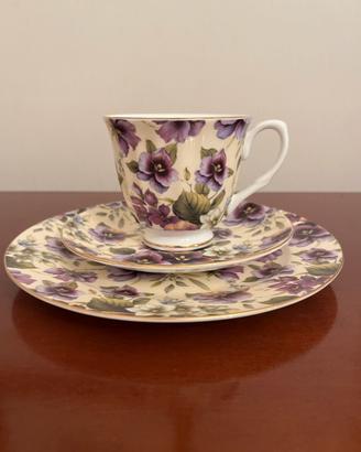 tazzina inglese vintage con piattini