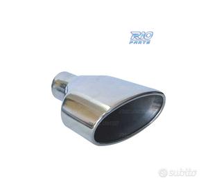 TERMINALE SCARICO OVALE IN ACCIAIO INOX TIPO RS4 C