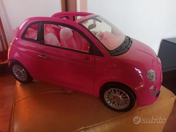 macchina 500 fiat rosa Barbie 