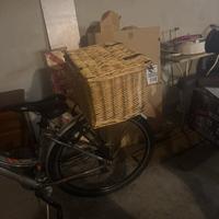 Cestino in vimini per bici