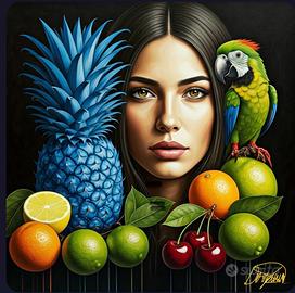 Quadro - Opera Arte Grafica - Volti