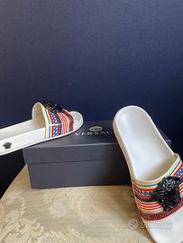 Ciabatte medusa Versace pelle vernice 37