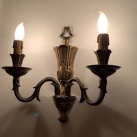 N. 2 COPPIE APPLIQUE IN OTTONE DORATO