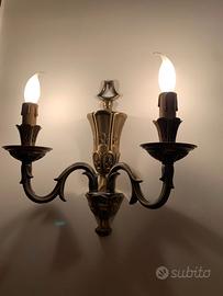 N. 2 COPPIE APPLIQUE IN OTTONE DORATO