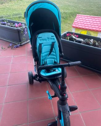 Passeggino Smart trike celeste/nero