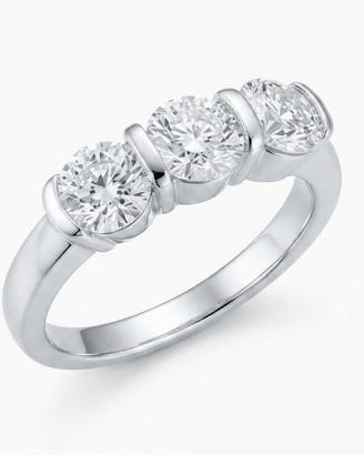 Anello Trilogy in Argento con Moissanite 1,5 CT