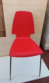 sedia Vilmar IKEA rossa