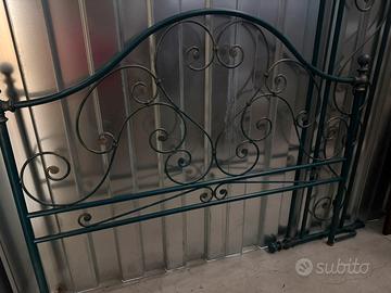 Letto due piazze ferro battuto