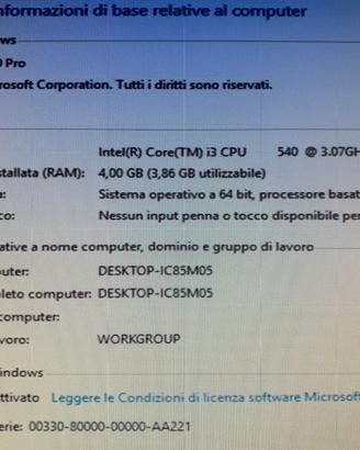 Pc con Schermo
