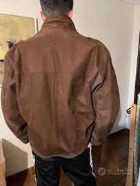Giaccone in pelle uomo marrone. Usata due volte