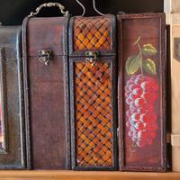 5 scatole legno per vino e liquori - cassetta