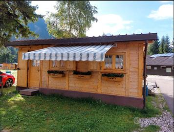 Casetta in legno di abete smontabile trasportabile