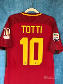 Maglia Roma 2017 Totti 10 Ritiro Calcio Originale