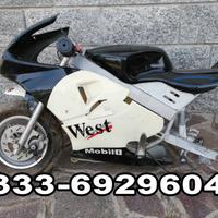 TELAIO MINI MOTO CON FORCELLA RUOTA E CARENE