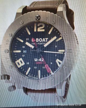 U-BOAT U42-GMT 50mm autom. titanio-vetro zaffiro