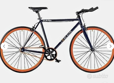 Bicicletta BeClick blu nuova scatto fisso a Roma