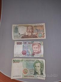 Banconote italiane in lire