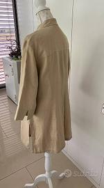 Blusa lunga / vestito / blazer in lino, taglia 42