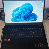 Portatile Acer Ryzen5 m2 512  16giga di ram