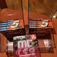 Set TDK:11 minidisc registrabili e 2 custodie