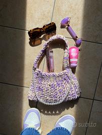 Borsa fatta a mano all’uncinetto modello dusk bag