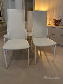 Set 4 sedie bia