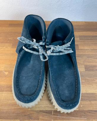 Clarks Torhill Blu Scarpe Uomo Tg 43