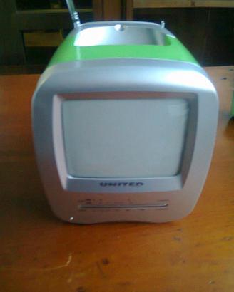 tv portatile analogica colore verde mod. United UT