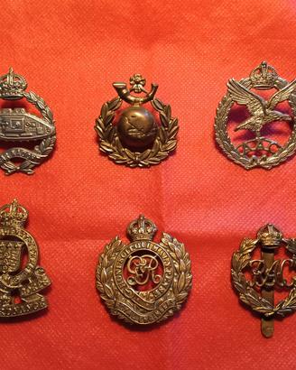 Cap Badge Distintivi per Cappello inglesi WW2