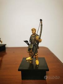 Statuetta Samurai Arciere Periodo Tukugawa