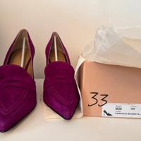 Décolleté scamosciata viola Marco 39