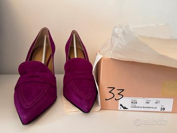 Décolleté scamosciata viola Marco 39