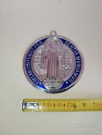Medaglia Medaglione Croce San Benedetto Protezione
