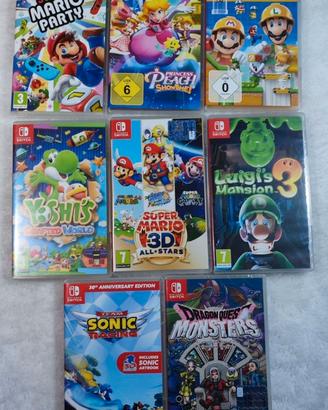 NINTENDO SWITCH GIOCHI POKEMON SUPER MARIO