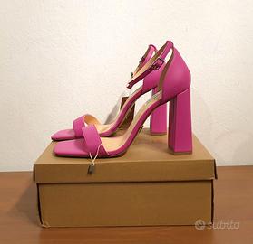 Sandali con tacco, pelle, rosa, Steve Madden, 42